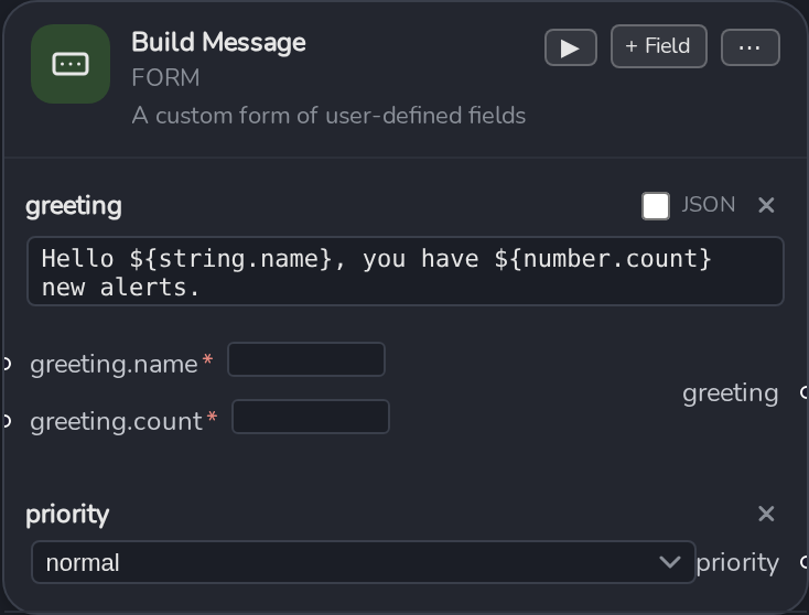 Every kind of node, first class